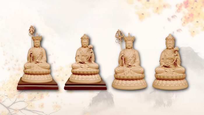 地藏王菩薩立體坐像10公分3吋 地藏王菩薩立體坐像18公分6吋 大勢至菩薩立體坐像10公分3吋 大勢至菩薩立體坐像18公分6吋